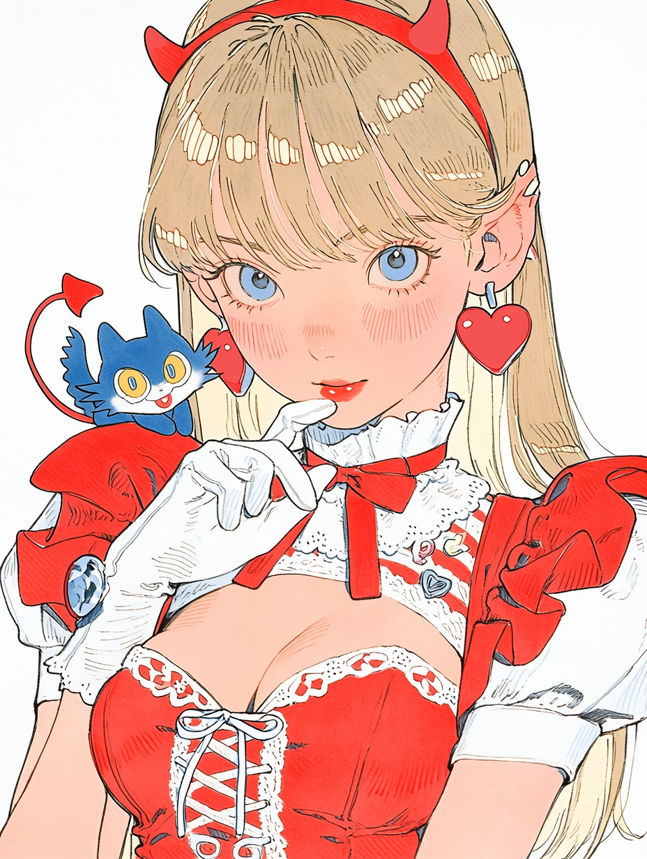Girl With Little Devil