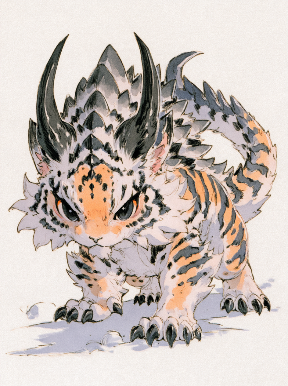 Giant Tiger Monster — Step 2