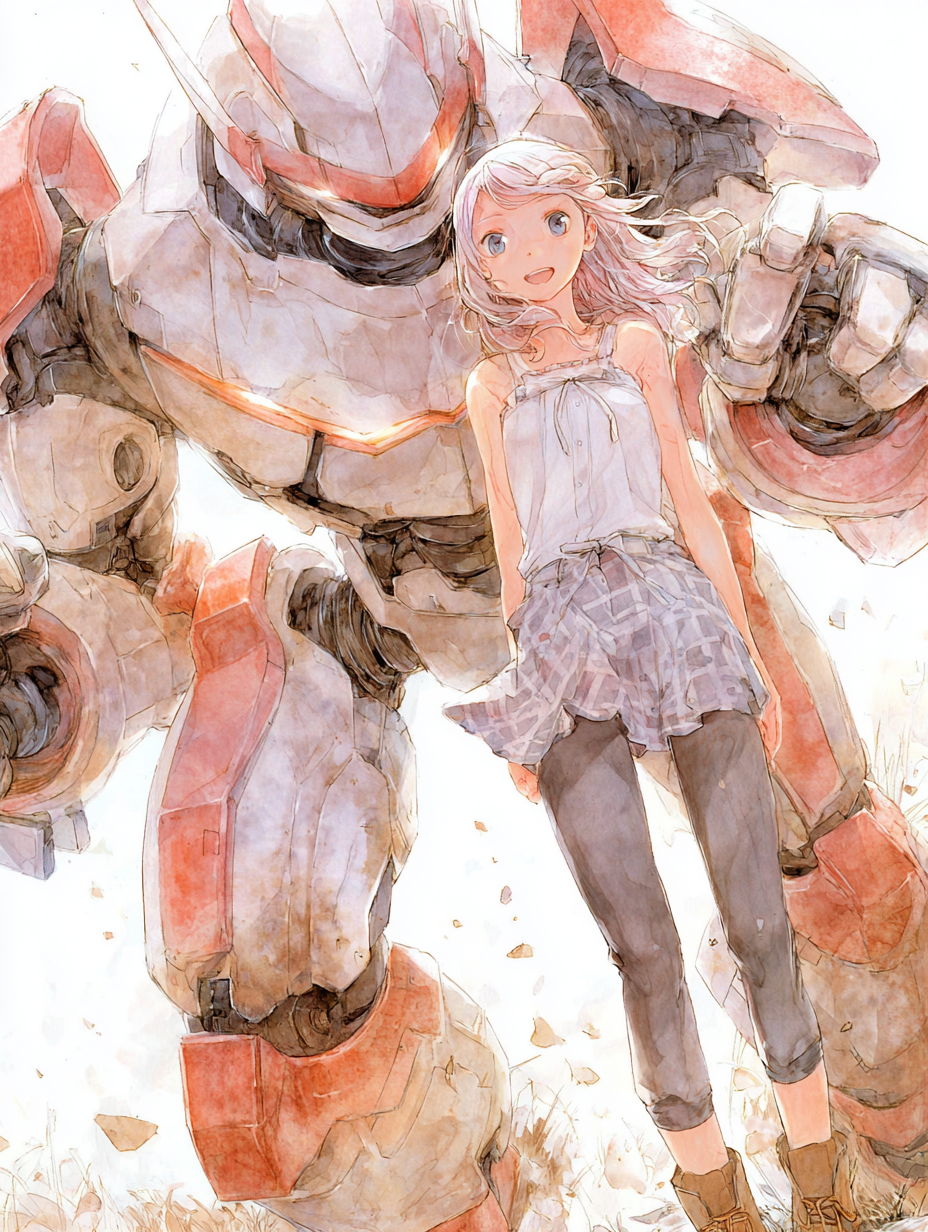 Girl And Giant Robot